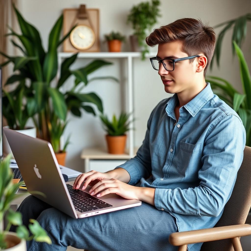 Freelancer working